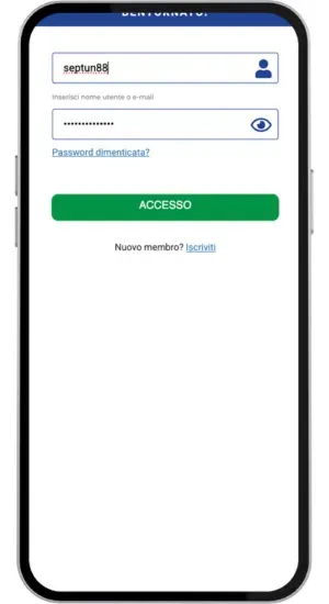 Inserisci le tue credenziali